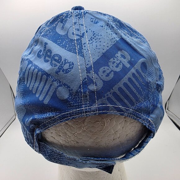 Jeep Logo Mens Blue Hat Casual Baseball Cap Adjustable Outdoors Lightweight - Picture 3 of 9